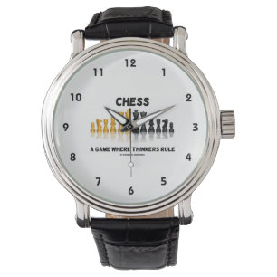 Montre Échecs Un Jeu Où Les Penseurs Régissent (Jeu D'Éch