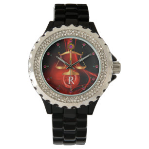 Montre ÉCHELLES D'OR DE LA LOI, PROCUREUR, Justice Rouge 