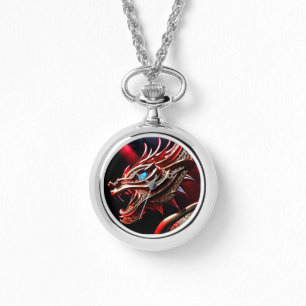 Montre Échelles rouge et or du dragon à respiration par f