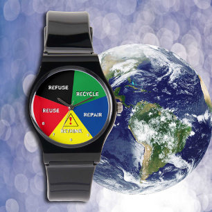 Montre Economisez du temps Planète ! Recycler, réutiliser
