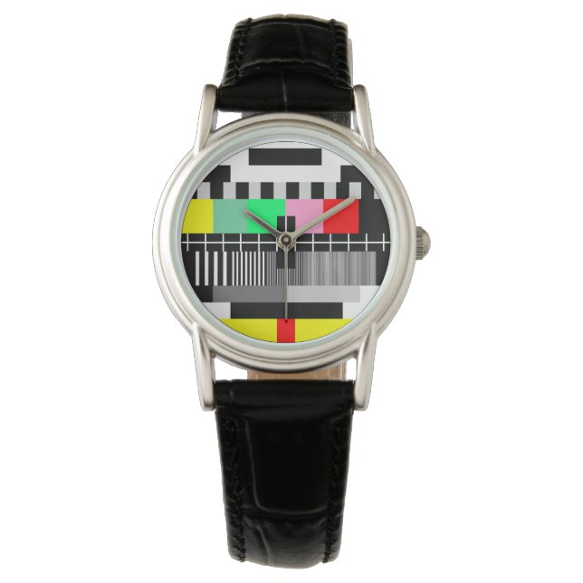 Montre Écran de test de la télévision couleur rétro (devant)