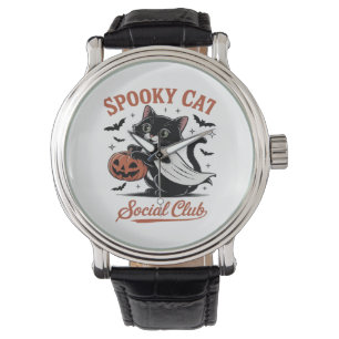 Montre Éffrayant Cat Social Club PNG - Cute Kitten Classi
