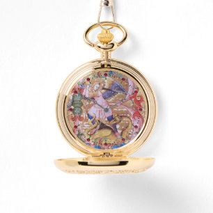 Montre Église Saint-Michael Archangel et Dragon Antique F