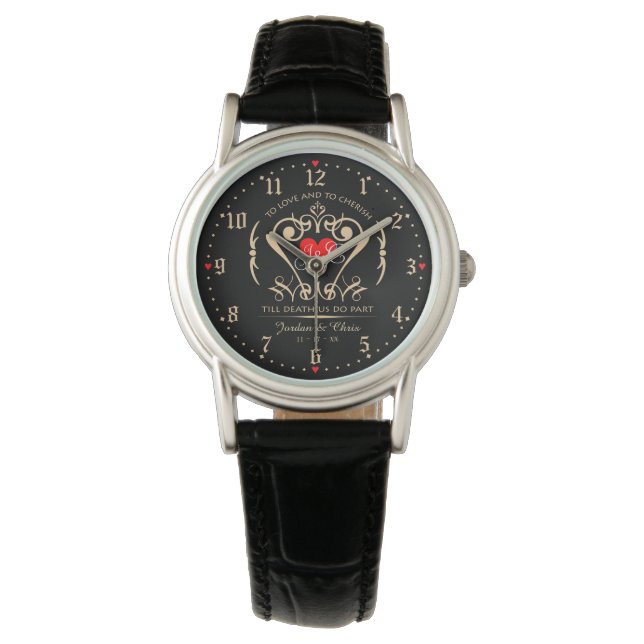 Montre électronique de la mariée à aimer et à chér (devant)