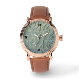 Montre électronique pour hommes avec or rose et vi