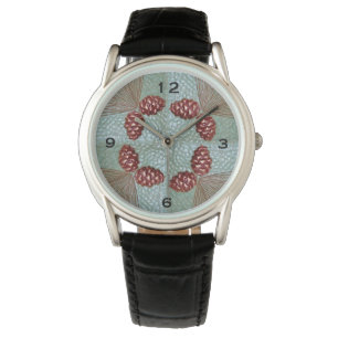 Montre électronique pour hommes avec pinecones
