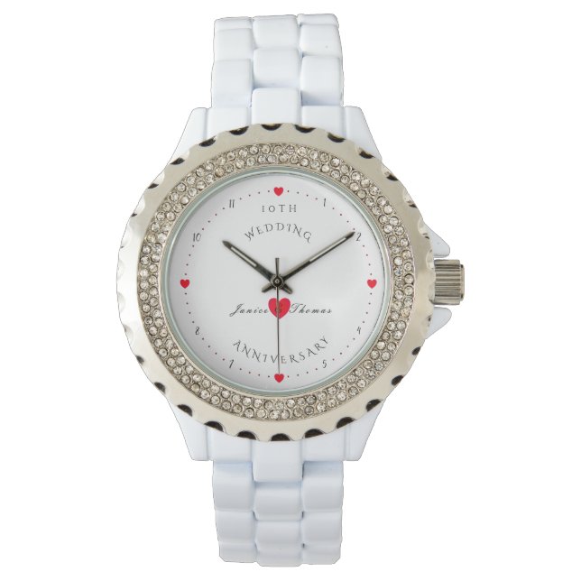 Montre électronique pour l'anniversaire du mariage (devant)