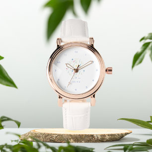 Montre Elégant Blue Floral personnalisé eWatch Watch