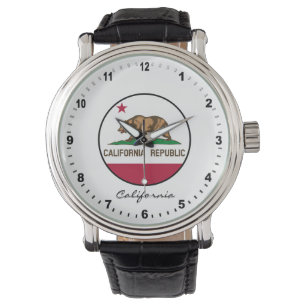 Montre Elegant California Watch & California Flag / USA