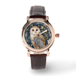 Montre Élégant Chouette de la grange William Morris Inspi