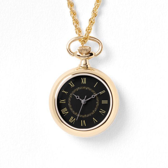 Montre Elégant Faux Gold Notes musicales Femmes Watch (Recto)