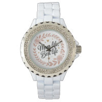 Elégant Floral Watch Nouvelle Maman Idée cadeau