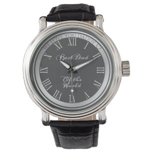 Montre Elégant Gris foncé Gris Argent Bordure Meilleur Pa
