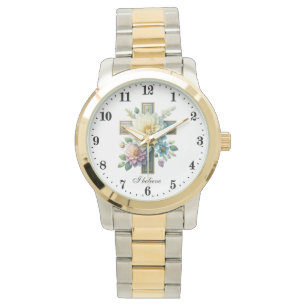 Montre Élégant Je crois Cross Religieux