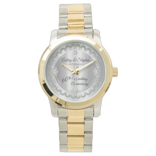 Montre Élégant jubilé de diamant 60e anniversaire de Mari