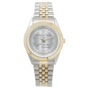 Montre Élégant jubilé de diamant 60e anniversaire de Mari