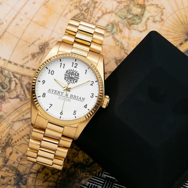 Montre Elegant Luxury  monogram initials names (Créateur téléchargé)