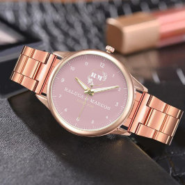 Montre Elegant Minimalist Monogram Couple’s 