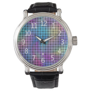Montre Elegant Modern Colorful Squares Tiles  