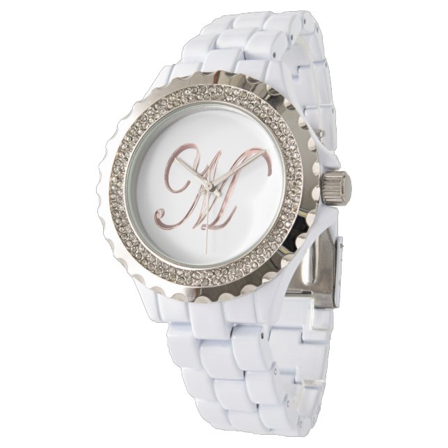 Montre Élégant Monogram M Rose Gold (Incliné)