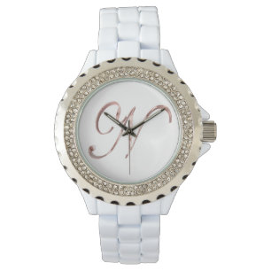Montre Élégant Monogramme N Rose Gold
