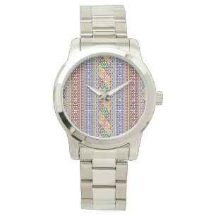 Montre élégant motif ethnique