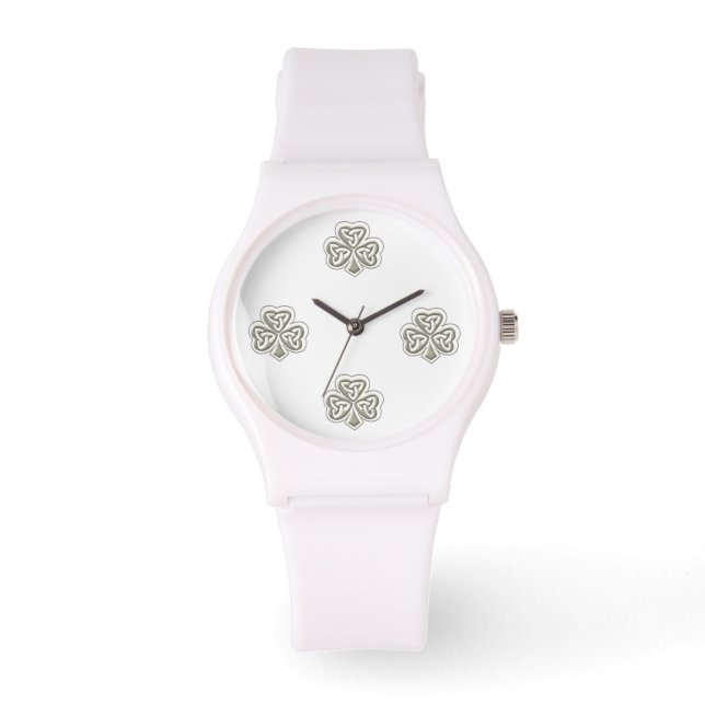 Montre Elégant shamrock irlandais à la mode (Recto)