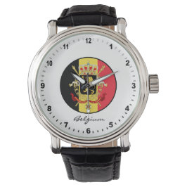 Montre Elégante Belgique Watch & Drapeau Belge / Bruxelle