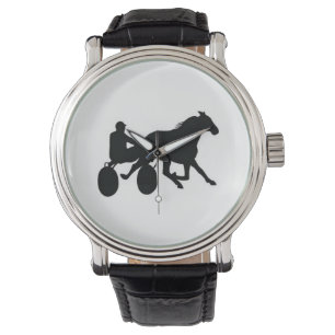 Montre élégante de logo de course d'attelages !