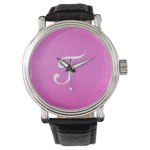Montre Élégante parties scintillant rose Monogram