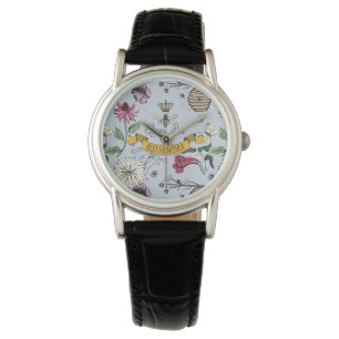 Montre Elégante Reine Bee & Gold Crown Meilleure maman ja