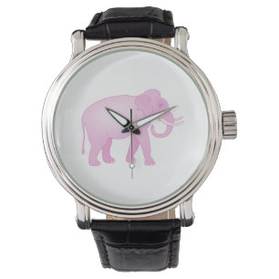 Montre Éléphant rose