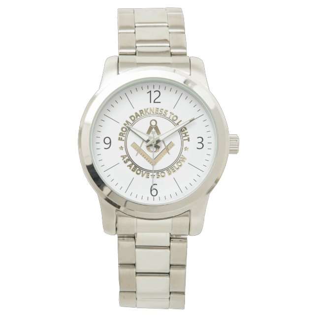 Montre emblème de la franc-maçonnerie (devant)