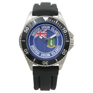 Montre Emblème rond des îles Vierges britanniques
