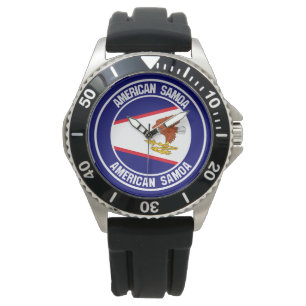 Montre Emblème rond des Samoa américaines