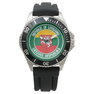 Montre Emblème rond lituanien