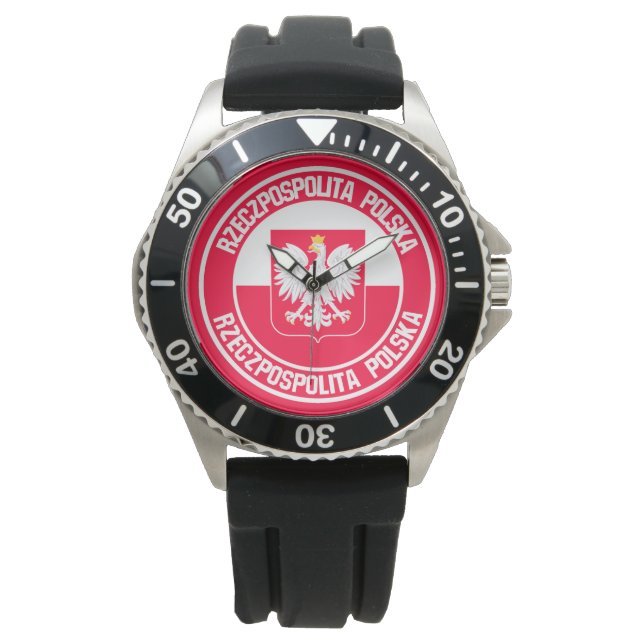 Montre Emblème rond polonais (devant)