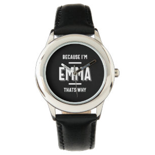 Montre Emma Nom Femme Personnalisée Fille