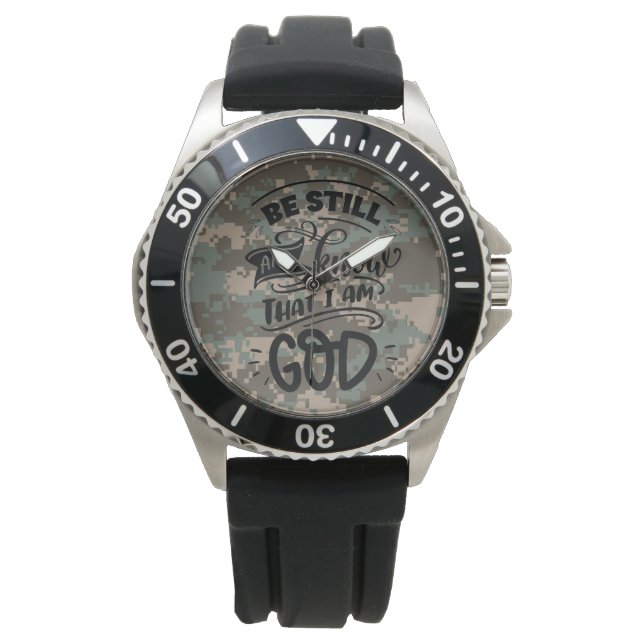 Montre Émontre homme en acier inoxydable (devant)