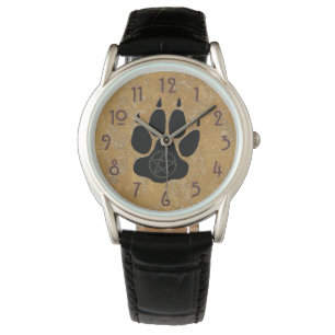 Montre Empreinte de patte Wolf avec Pentacle Watch