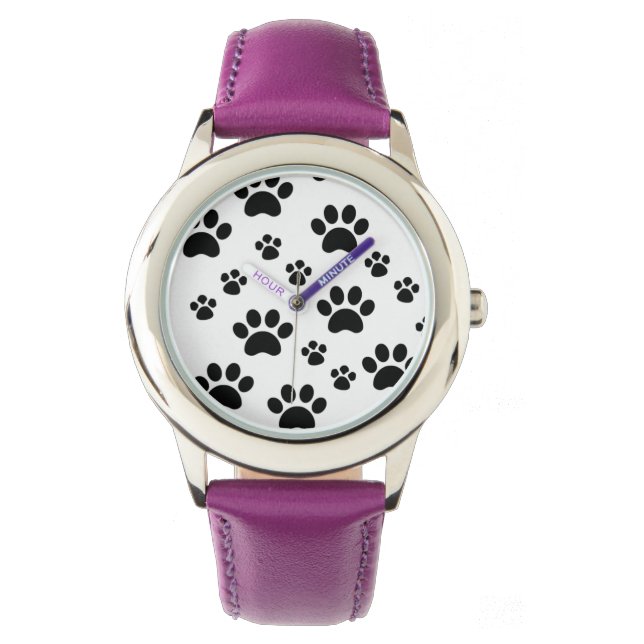 Montre Empreinte noir et blanc (devant)
