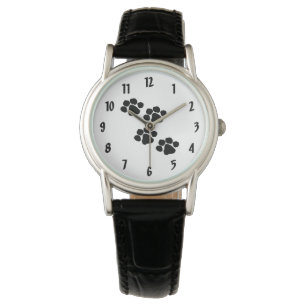 Montre Empreintes de pattes d'animaux familiers