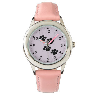 Montre Empreintes de pattes d'animaux familiers