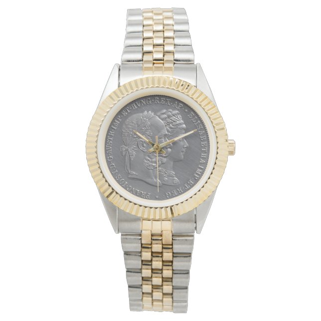 Montre Empress Coin Elisabeth d'Autriche Sissi & Empereur (devant)