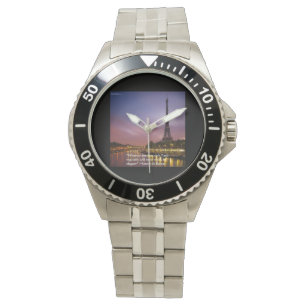 Montre en acier inoxydable Soyez élégant à Paris F
