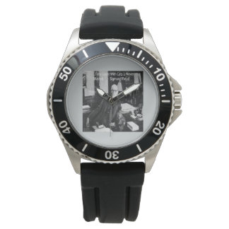 Montre en caoutchouc en acier inoxydable W/Sigmund