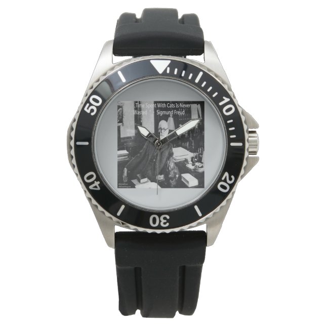 Montre en caoutchouc en acier inoxydable W/Sigmund (devant)