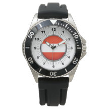 Montre en caoutchouc noir bracelet pour Hommes Aut