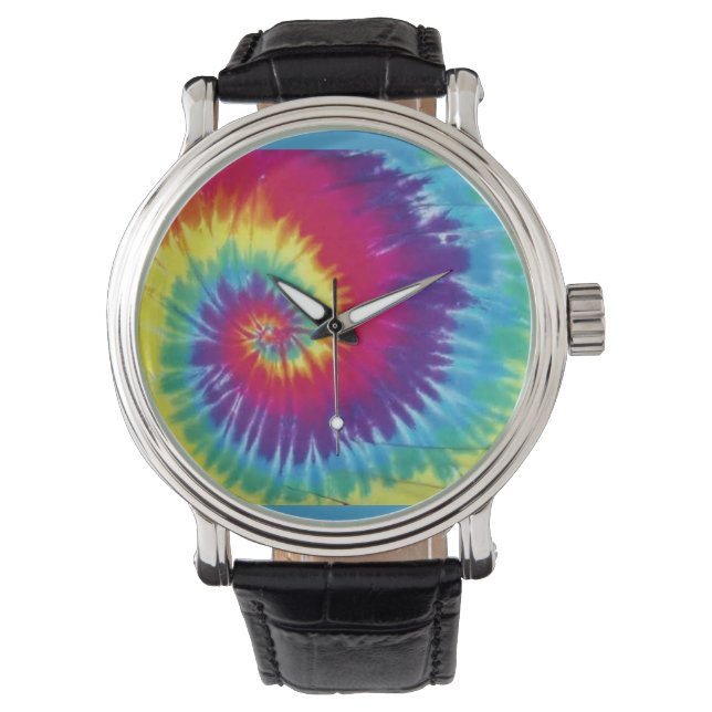Montre en cuir super de teinture (devant)
