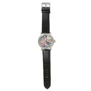 Montre en cuir vintage de "tisonnier"